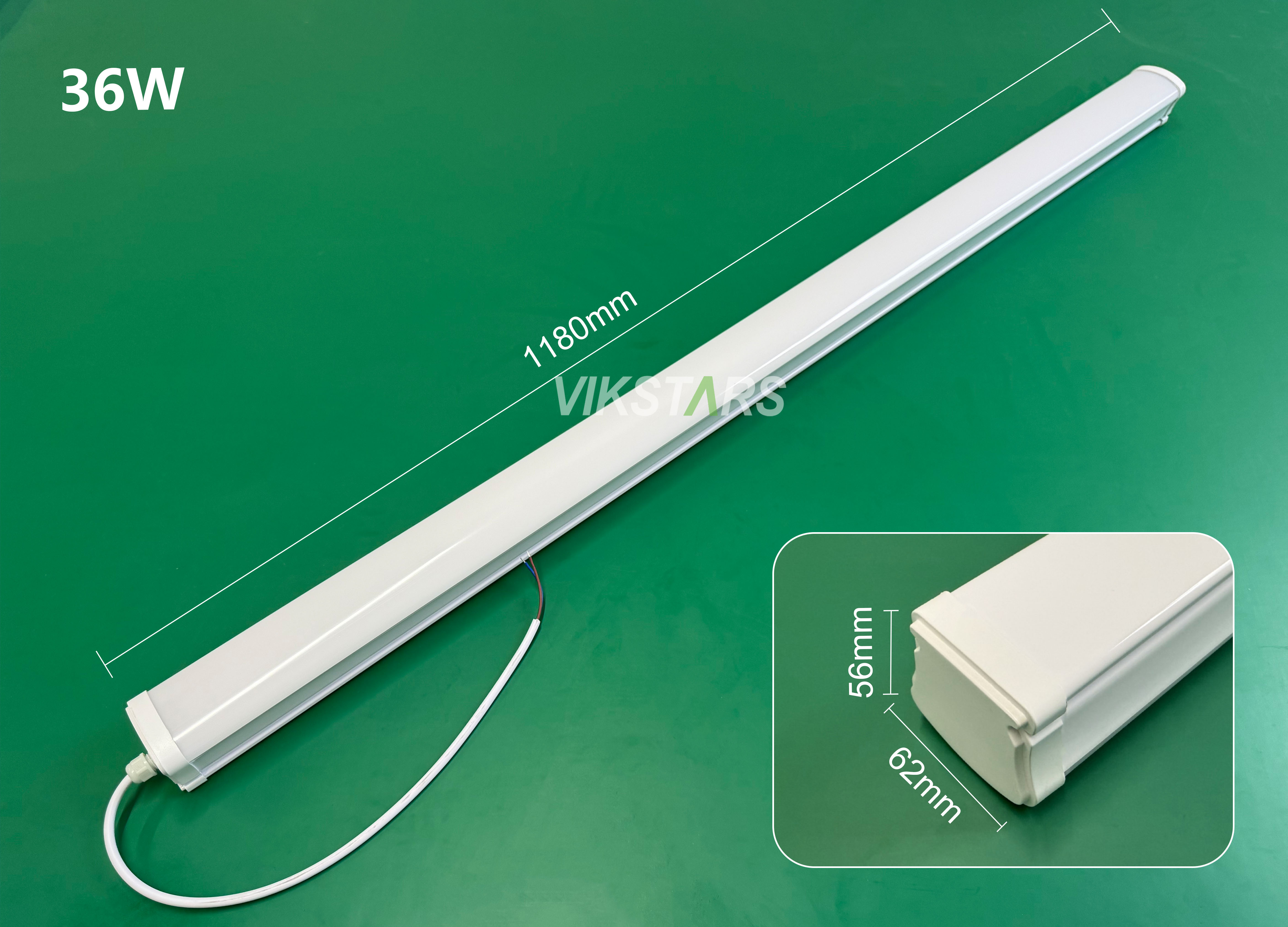 Cheaper Price 36W LED Linear Lights Tri-proof Tube For Parking Garage Waterproof 1200mm