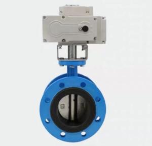 China Electric Actuator Control Dn300 Butterfly Valve for Gas Media Control in INDUSTRIAL factory