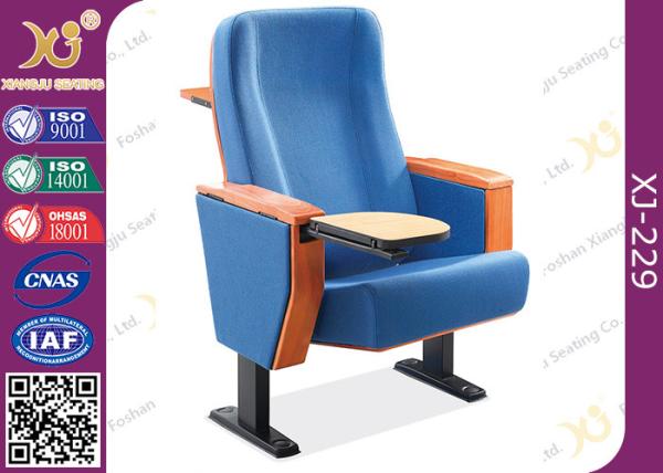 Beech Plywood Auditorium Theater Seating / Lecture Hall Chairs With Writing