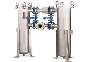 China Multipurpose SS Micron Filter Housing , Liquid Bag Filter Housings Water Filter System factory