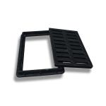 FRP Rectangle Manhole Cover , Grating Frame SMC Manhole Cover 450 X 750mm