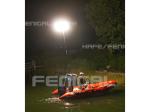 Glare free balloon lights on batteries for safety and rescue or emergency