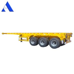 Customized Container Chassis 2 Axle Skeleton Semi Trailer for 20ft Shipping