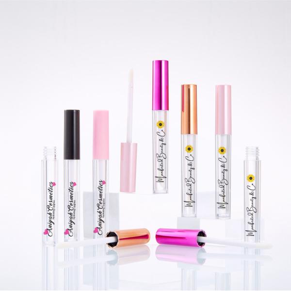 China Vinyl Packaging Sticker Labels Moisture Proof Lip Gloss Logo Stickers factory