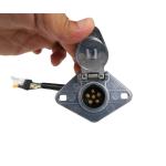 SAE J2863 Trailer Electrical Connector Trailer Adaptor Black Color OEM Standard