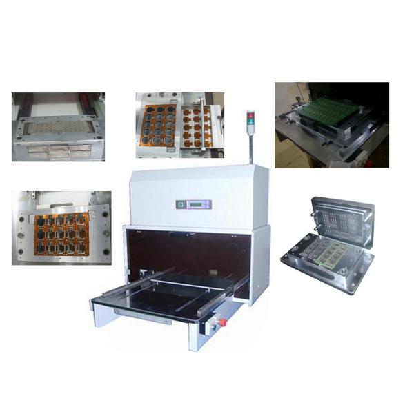 China Easy Set Up And Loading PCB Punching Machine With Moveable Lower Die factory