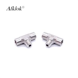 China Male Branch Stainless Steel Tube Fittings Tee Structure For Oil Gas Water factory
