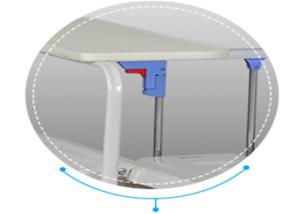 China Multi Function Hospital Manual Bed , 3 Crank 5 Function Hospital Nursing Bed factory