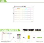 Extra Thick Magnetic Dry Erase Fridge Calendar Monthly Notepad 2pcs