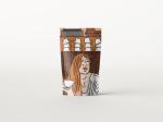 250g Coffee Beans Stand Up Kraft Paper Pouches Gravnre Printing