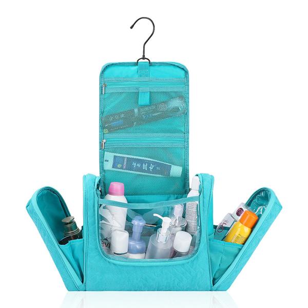 Waterproof Custom Toiletry Bag Women'S Hanging Travel Cosmetic Organizer 14X5X10