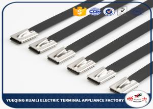 China High strength cable ties 316 pvc coated stainless steel locking ties factory