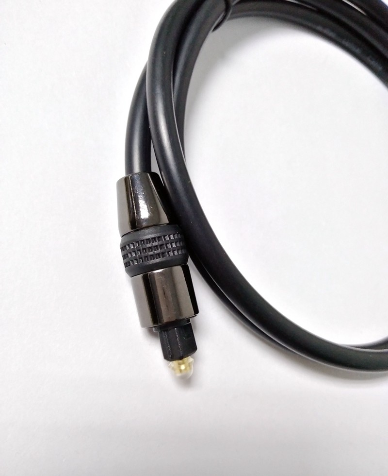 3 Feet Golden Plated 6mm Toslink Fiber Optic Audio Cable For TV Non - Shielded