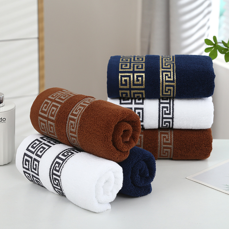 Custom Luxury Hotel Microfiber Towel Set with Thick Super Soft Bathroom Bath 100% Cotton