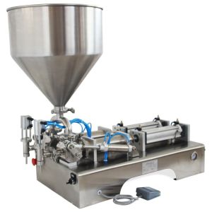 Semi automatic pneumatic liquid filling machine shampoo cosmetics cream paste