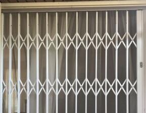 China Fully Framed DIY Aluminium Burglar Trellis Door Strong Profile Structure factory