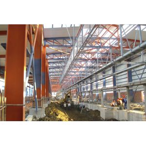 China Multifunctional Prefabricated Industrial Steel Buildings With Complete Matching Machines factory