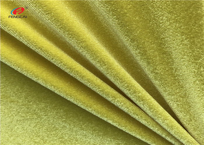 Short Pile Warp Knitted Stretch Spandex Velvet Fabric For Garment Dress