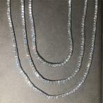 3mm 5.0mm Moissanite Tennis Necklace Moissanite Tennis Chain For Wedding