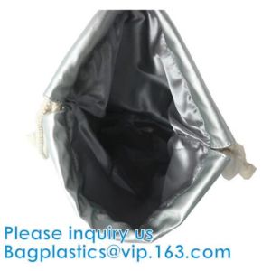 Drawstring Leather Pu Backpack PU Hologram Drawstring Bag,cosmetics, promotion,