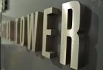 Custom led backlit stainless steel signs channel letters laser cutting