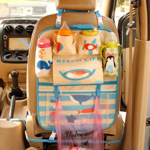 China Oxford PVC Car Seat Back Storage Bag Organizer For Travel factory