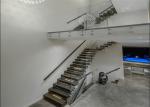 Concealed Keel Floating Steps Staircase With Tempered Glass Railing Systems