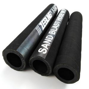 China Antistatic 38mm Sand Blast Hose Abrasion Resistant 12bar Black Wrapped Surface factory