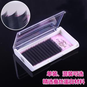China Soft Korean Silk Eyelash Individual Extensions Natural Looking 12 Rows Per Tray factory