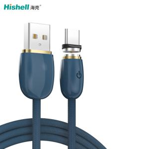 China Stable Antiwear Magnetic USB Data Cable , Liquid Silicone Magnetic 360 Charging Cable factory