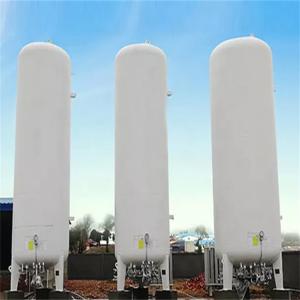 China Cryogenic Liquid Oxygen Nitrogen Argon Storage Tank Vertical Stand factory
