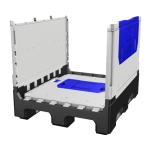 1200*1000 euro manufacturers of plastic pallet box bins germany bulk storage