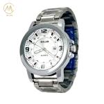 Waterproof and Luminous Stainless Steel Strap Watch for Businessmen and Women