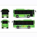 6630*2200*2925 Dimensions Electric Minibus E Bus 6.6m Battery Electric Buses for