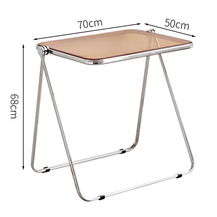 Metal and Plastic Folding Picnic Dining Coffee Table for Modern Outdoor Garden Living Room