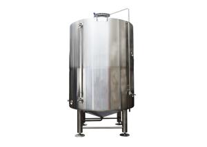 China 304 SS Cold Liquor Tank 10BBL Capacity Semi Automatic Control / Dimple Plate Jacket factory