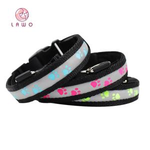 China C903 New Custom Pet Product Adjustable Reflective Nylon Usb Led Dog Collar Rechargeable for Dogs Dog Sex factory