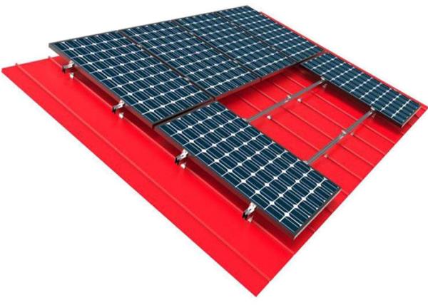 10kw Solar Panel Roof Mounting Systems Pitched Corrugated Trapezoidal Standing