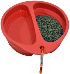 China Double Collapsible Dog Bowl BPA Free Food Grade Silicone factory