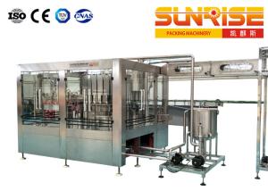 China Washing Capping Fruit Juice Filling Machine 24 Rinsing Heads factory