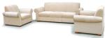 Modern Cream Sofa 3+1+1 Living Room Sofa Set / Solid Wood Frame Sofa