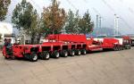 ABS Anti Lock Braking System 200 Ton Multi Axles Hydraulic Trailer For Bridge