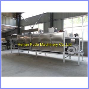 China hot air peanut roaster, chain plate peanut roasting machine factory