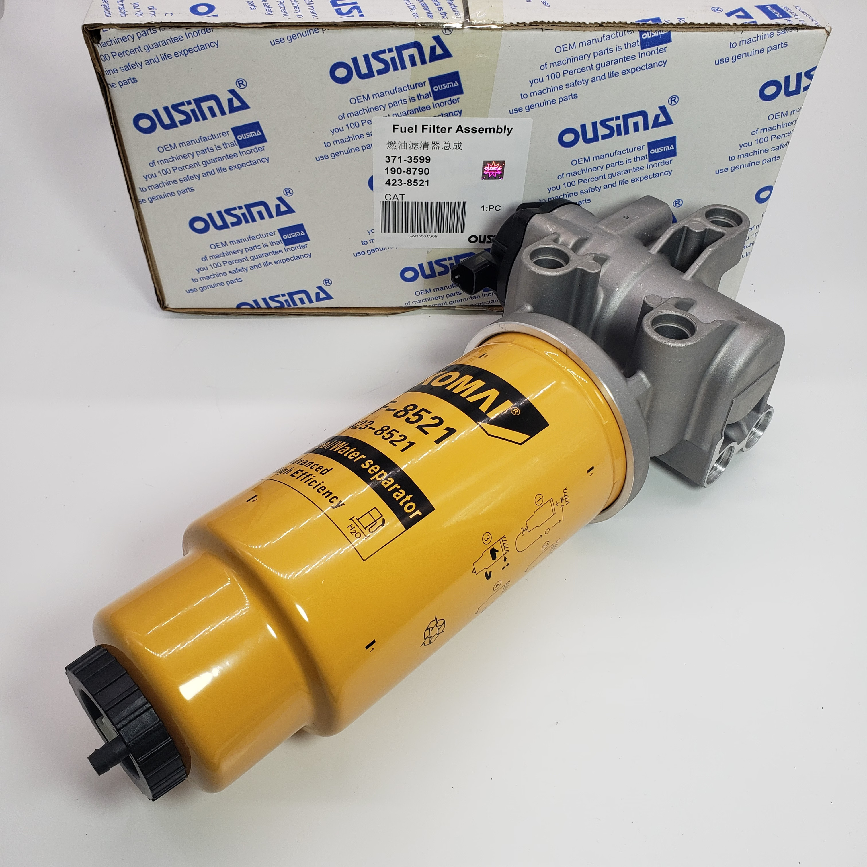 Fuel Water Separator Assembly 371-3599 190-8790 423-8521 CAT 345C 349D 365C 385C C13 C27