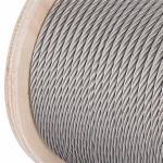 Customized Length 7x19 1/16 Inch AISI304 Marine Grade Stainless Steel Wire Rope