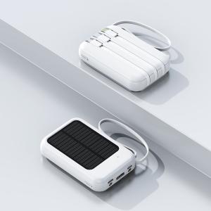 China 20000mAh power bank solar charging Type-C uninterruptible charging factory