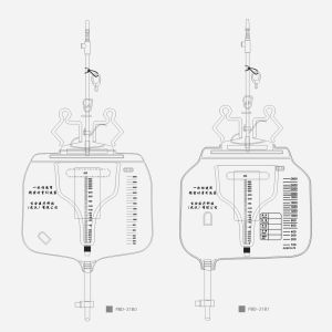 ICU Disposable Foley Urine Collection Bag With Measured Volume Meter