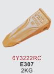 6Y3222 6Y3222RC Bucket Teeth For E307 Mini Excavator Crack-resistant