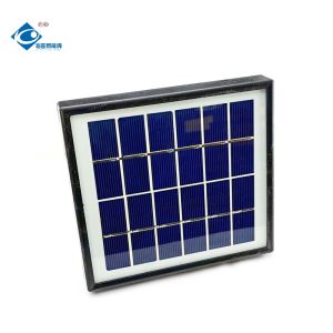 6V High Efficiency Portable Solar Panel Charger ZW-2W-6V-3 Glass Laminated Solar