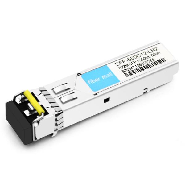 China Brocade OC12-SFP-LR2 Compatible 622M OC12/STM-4 SFP LR2 1550nm 80km LC SMF DDM Transceiver Module factory